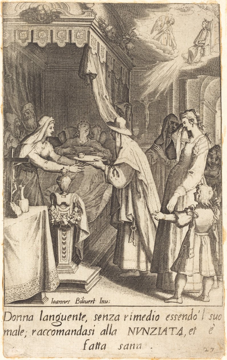İyileşmiş Hasta Kişi by Jacques Callot after Giovanni Bilivert