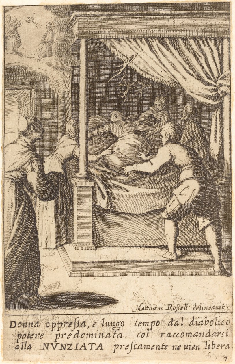 Ezilen Kadın by Jacques Callot after Matteo Rosselli