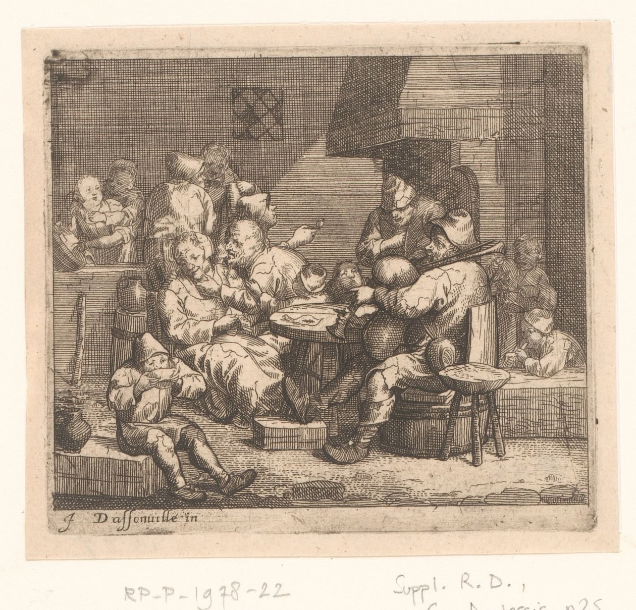 Bir handa sahne by Jacques Dassonville (attributed to)