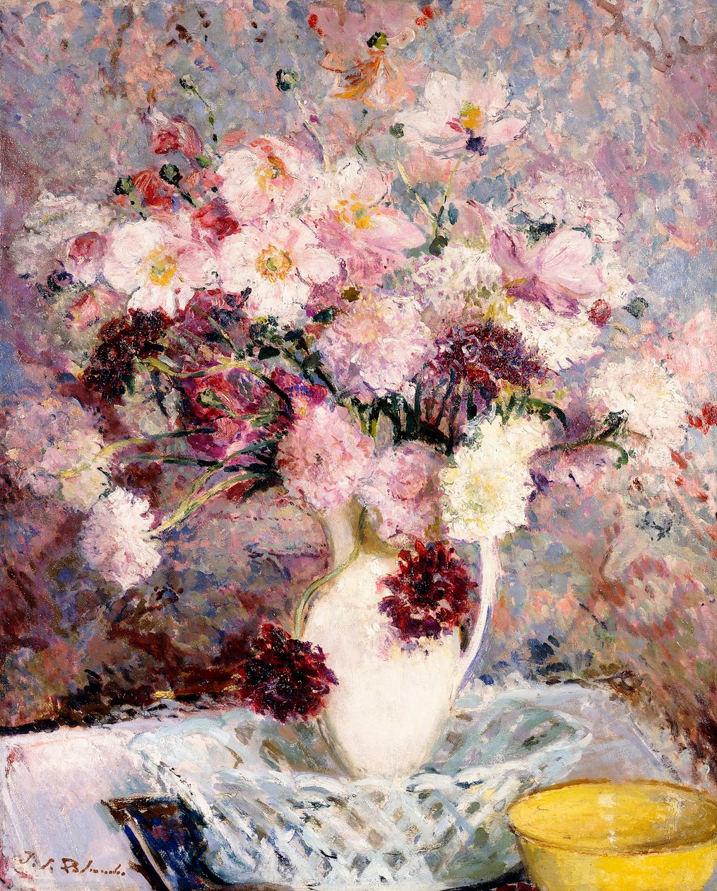 Çiçek buketi, by Jacques Emile Blanche