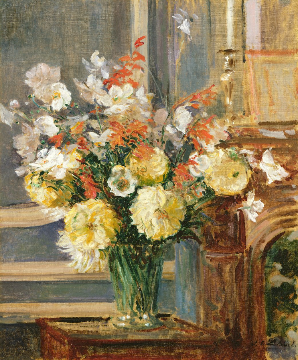Yaz Çiçekleri (tuval üzerine yağlı boya) by Jacques Emile Blanche