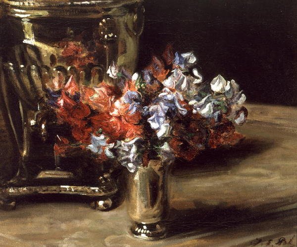 Tatlı Bezelye (tuval üzerine yağlı boya) by Jacques Emile Blanche