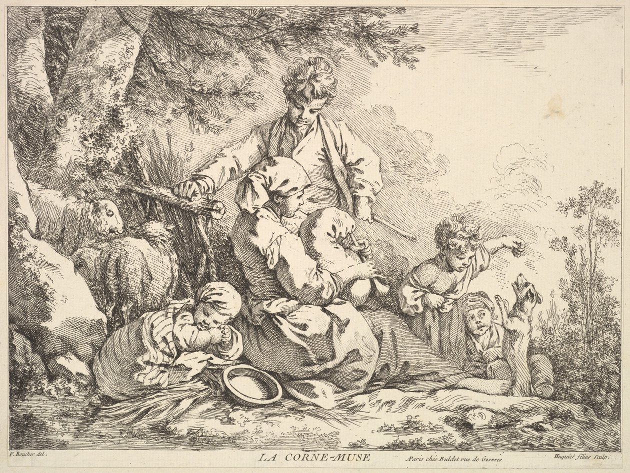 Gayda, 18. yüzyılın ortalarından sonlarına kadar. by Jacques Gabriel Huquier