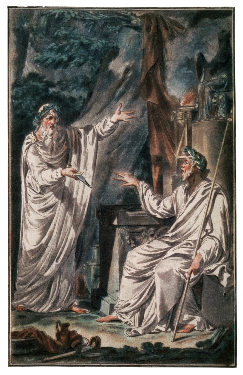Kelt druidleri, c.1790 (gravür) by Jacques Grasset de Saint Sauveur