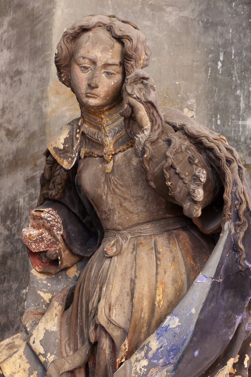 St. Mary Magdalene (boyalı sıva) by Jacques Jubert