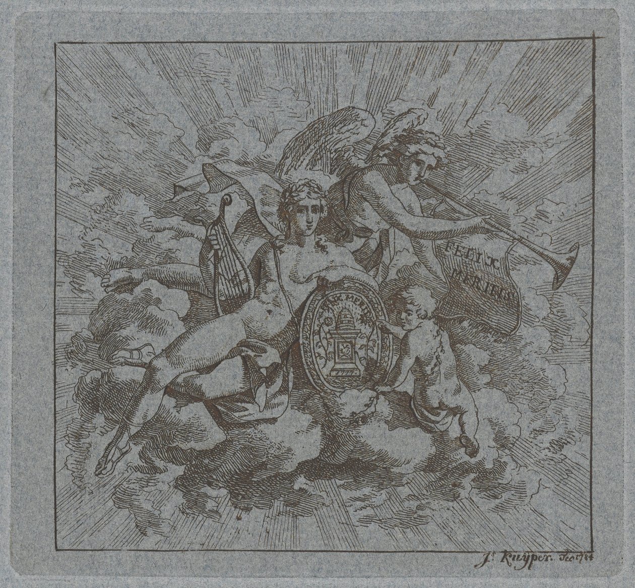 Felix Meritis üzerine alegorik kompozisyon by Jacques Kuyper