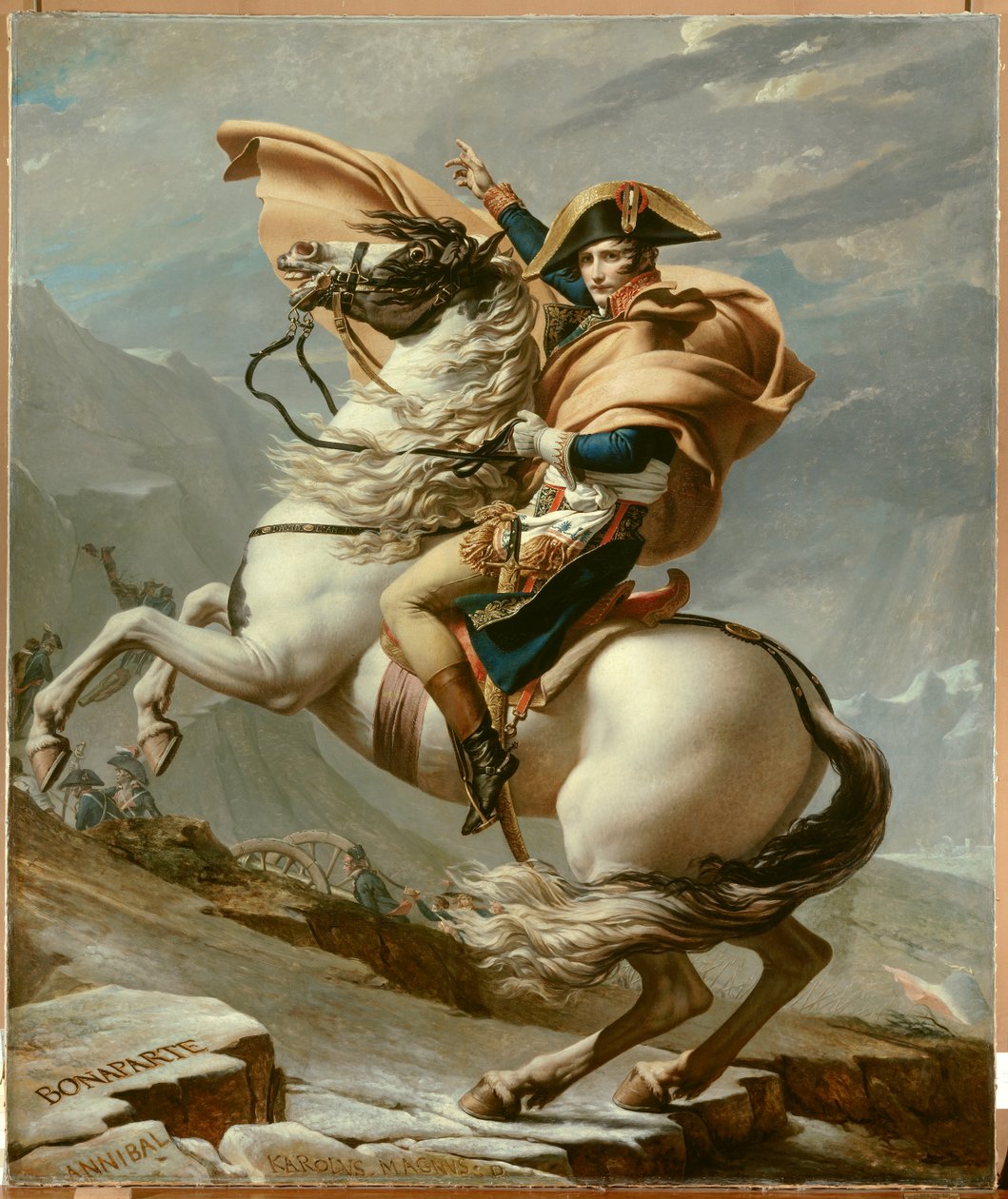 Alpleri Aşan Napolyon by Jacques Louis David