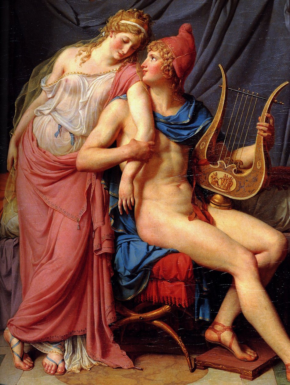 Paris ve Helen by Jacques Louis David