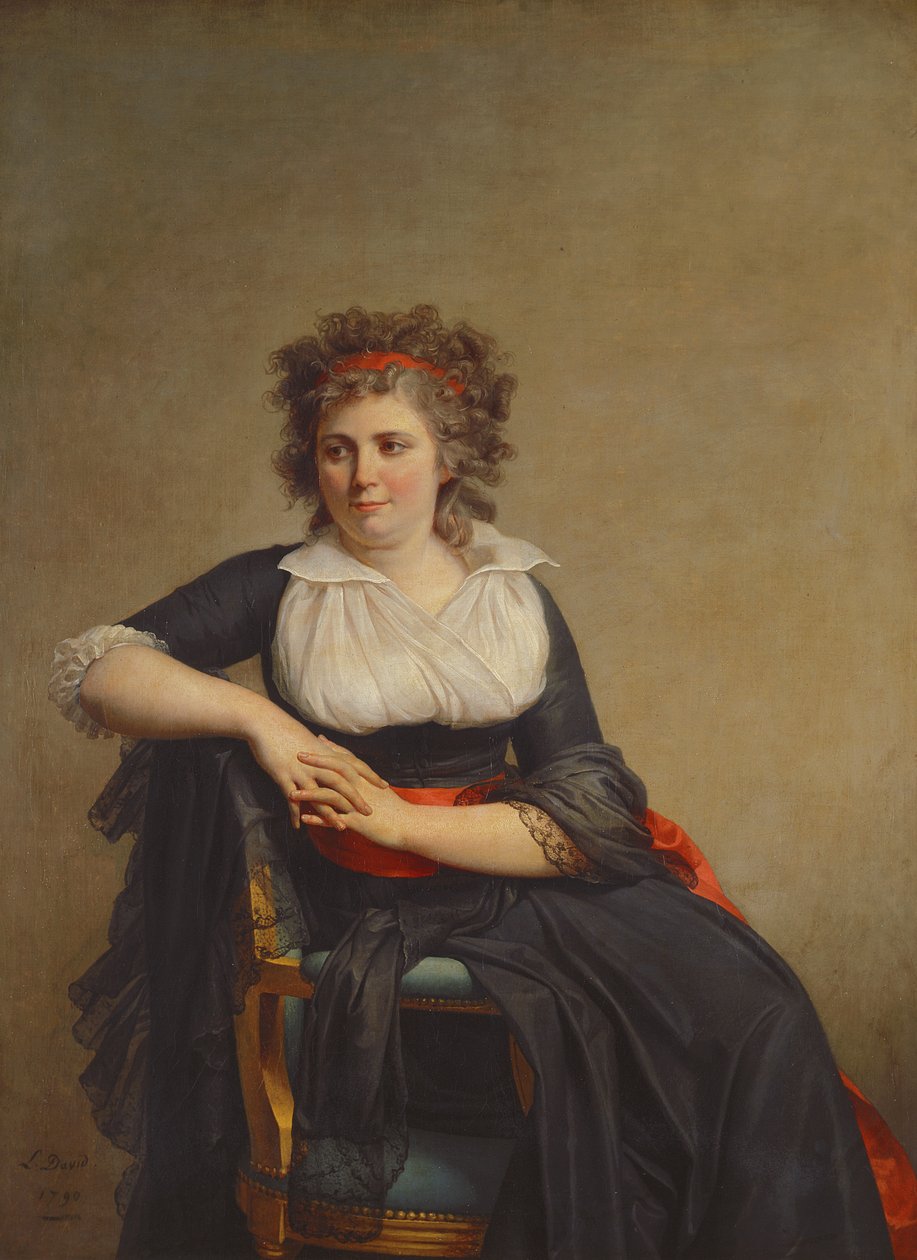 Robertine Tourteau, Markiz dOrvilliers (1772-1862) 1790 by Jacques Louis David