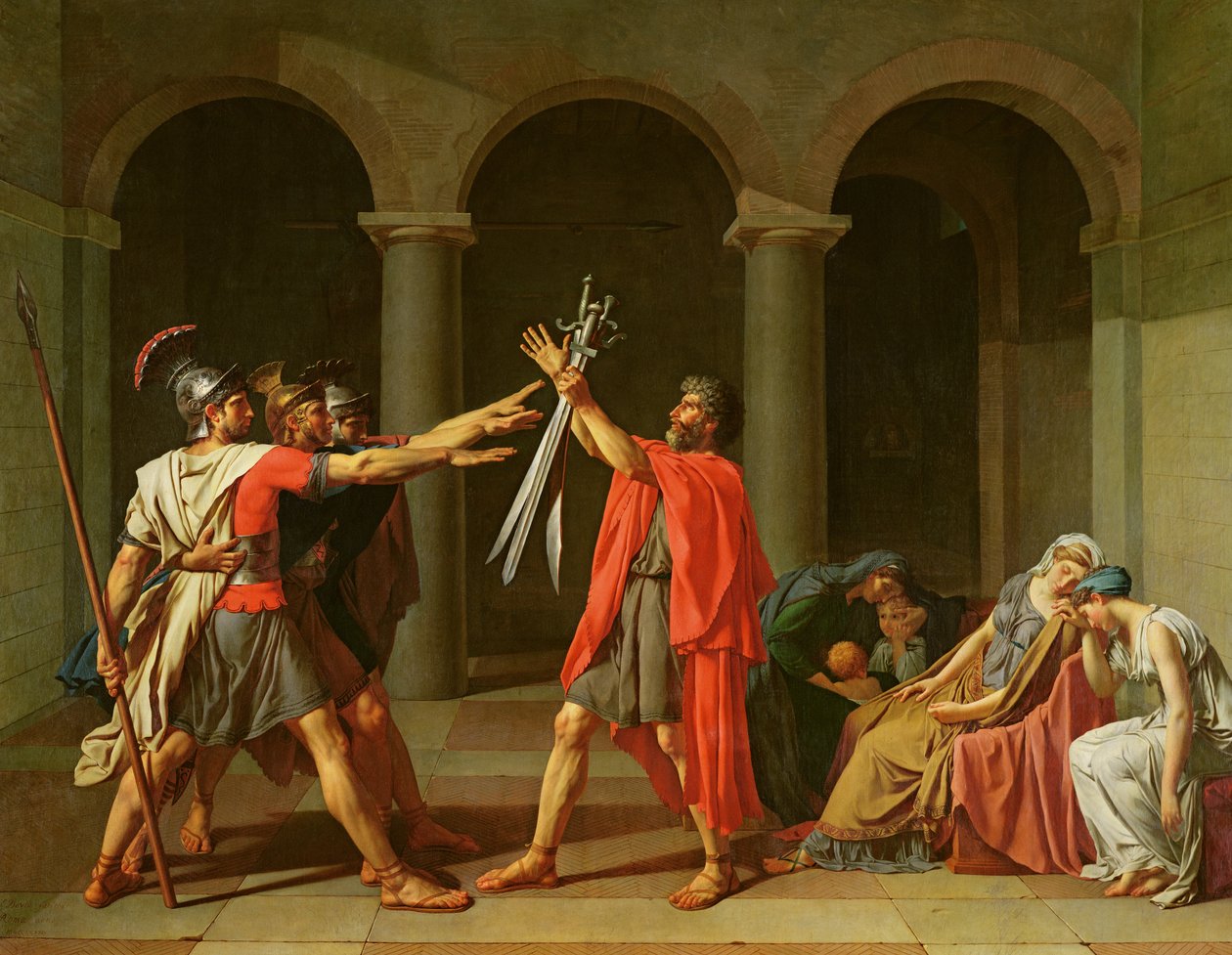 Horatii'nin Yemini, 1784 by Jacques Louis David