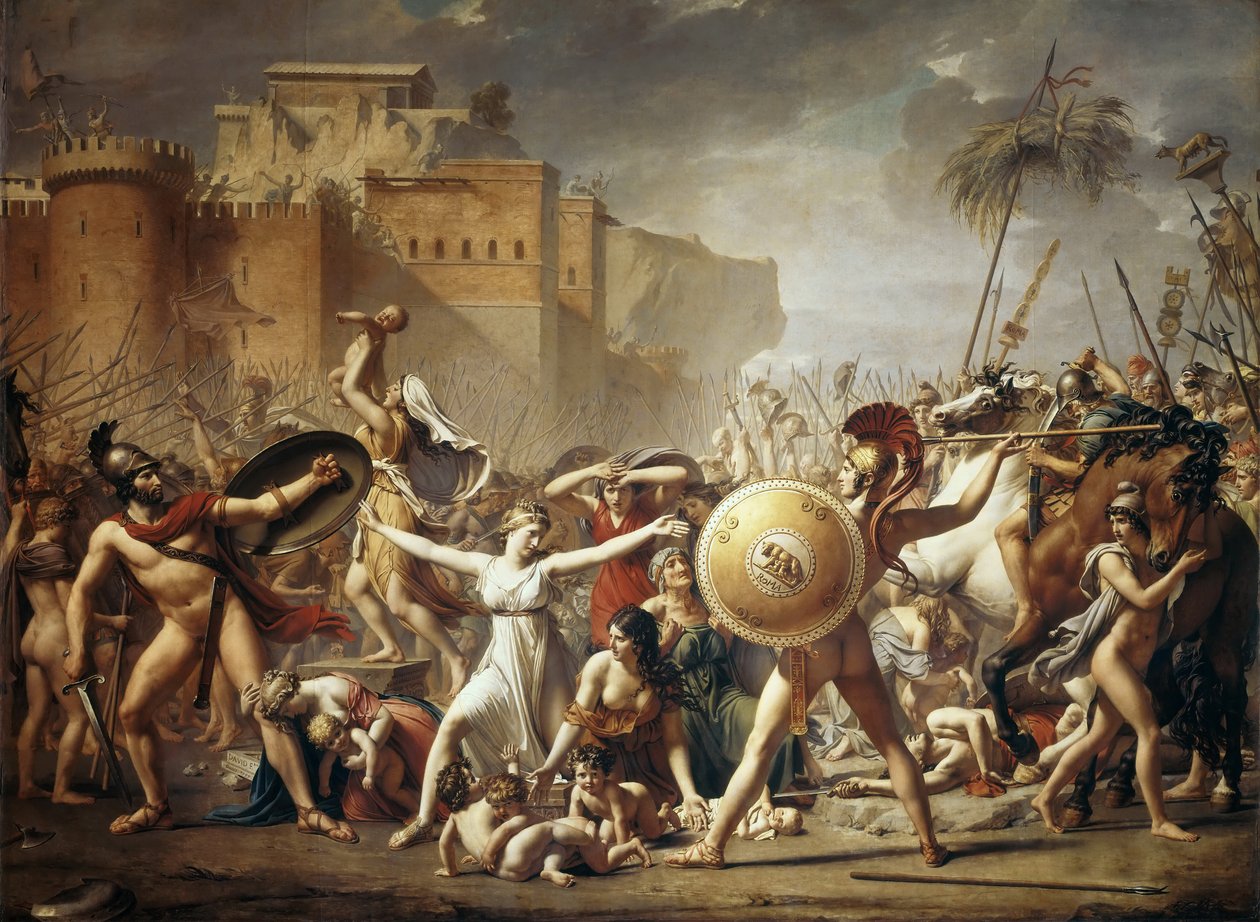 Sabine Kadınlarına Tecavüz by Jacques Louis David