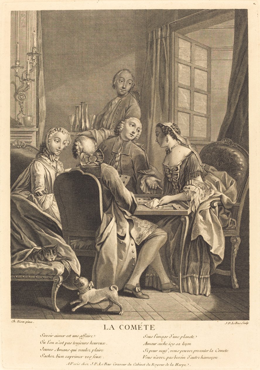 kuyruklu yıldız by Jacques Philippe Le Bas after Charles Eisen
