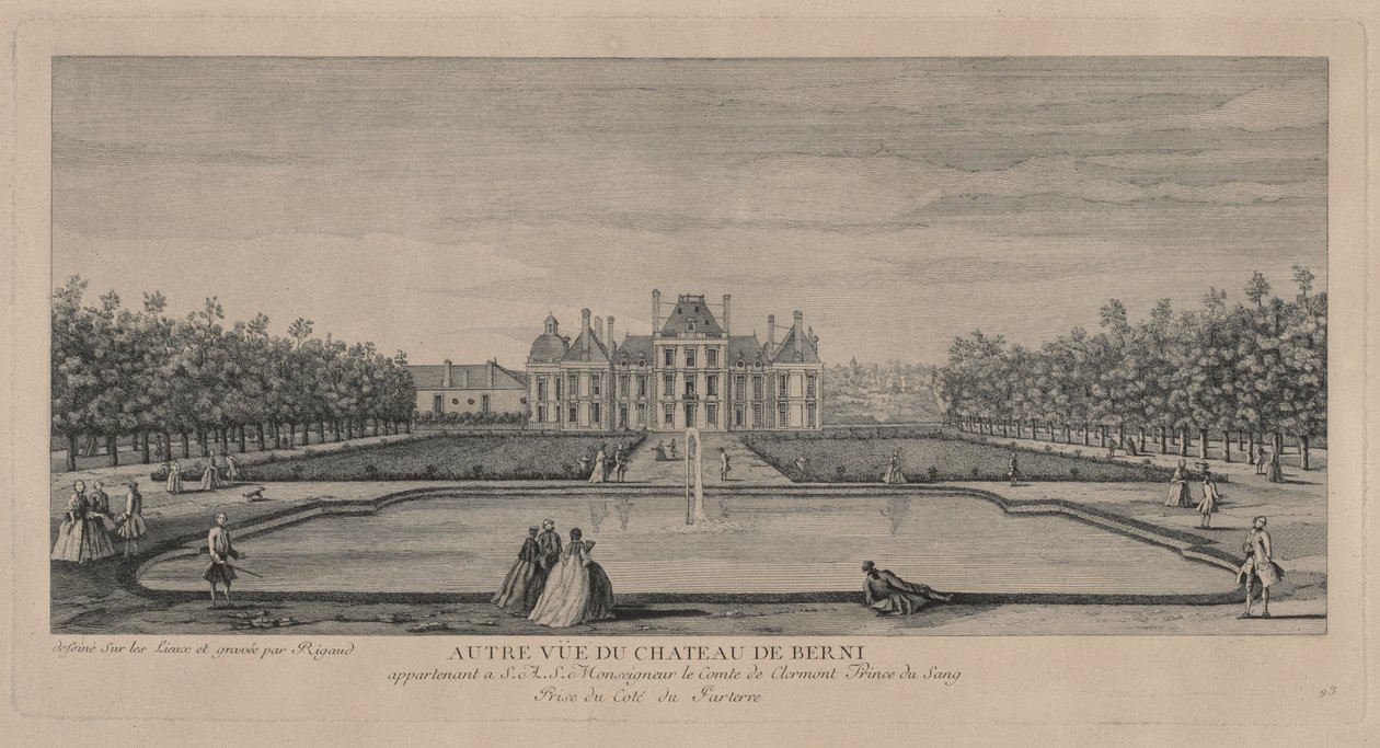 Bahçelerden Berny Şatosu by Jacques Rigaud