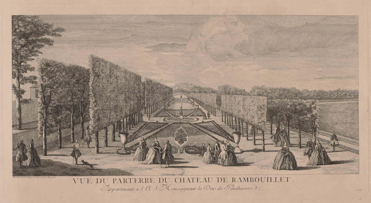 Chateau Rambouillet Çiçek Bahçesi by Jacques Rigaud
