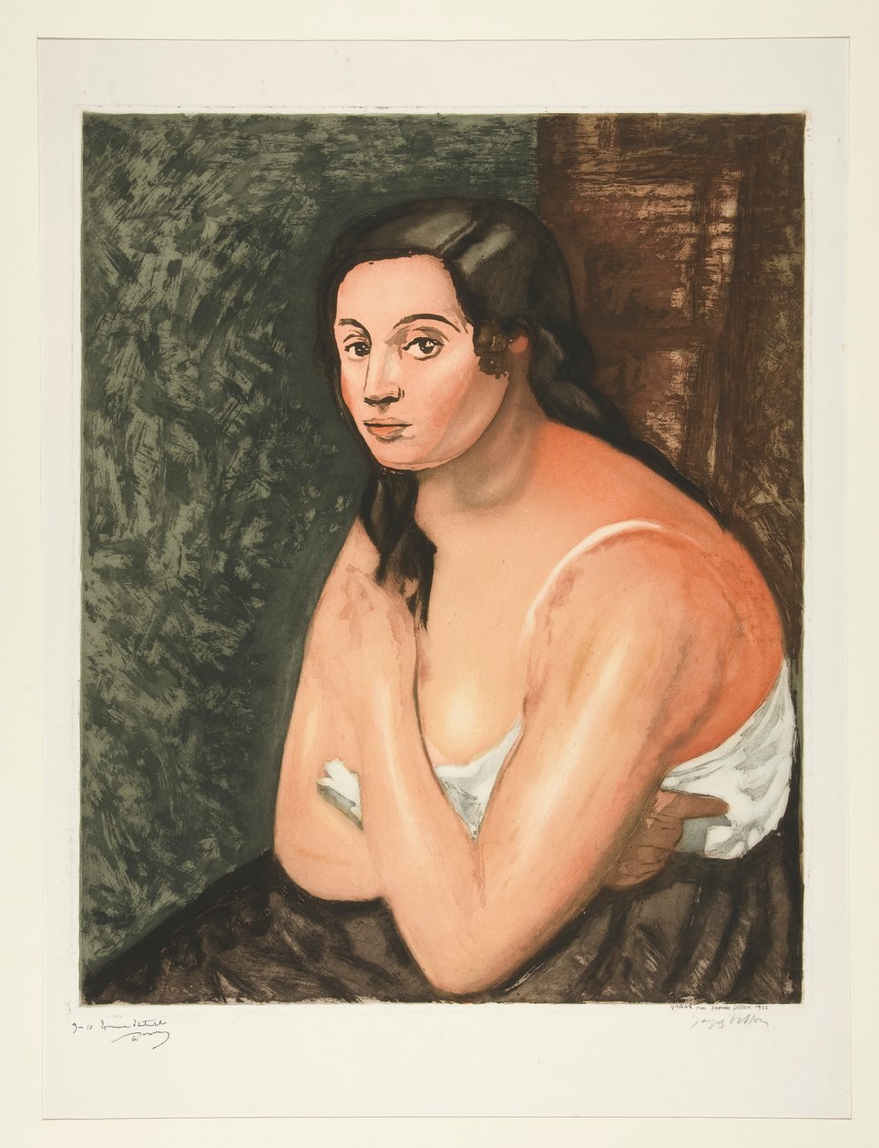 Bir kadının büstü by Jacques Villon