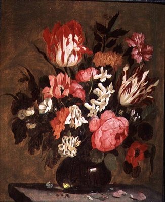 Cam Vazoda Çiçekler by Jacques de Claeuw