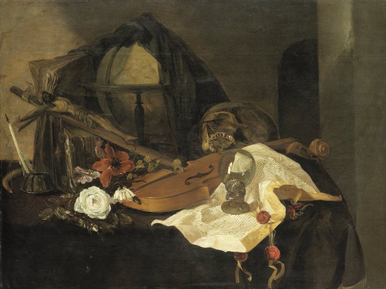 Natürmort Vanitas by Jacques de Claeuw