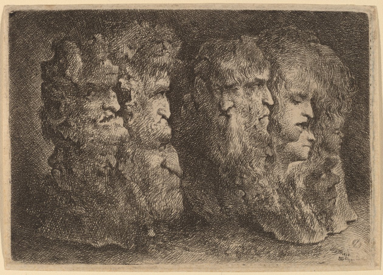 grotesk kafalar by Jacques de Gheyn III