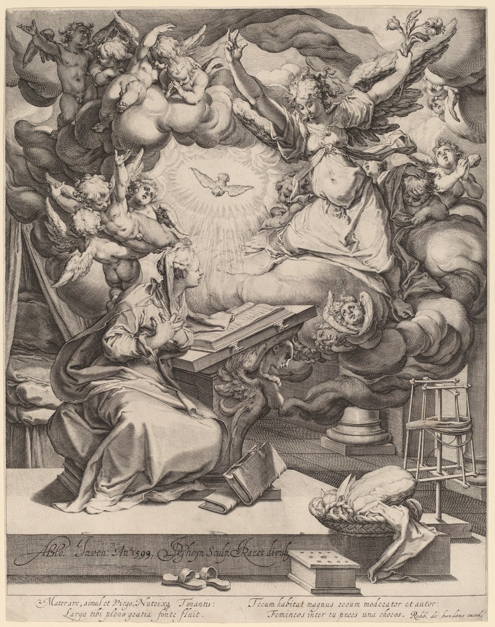 Duyuru by Jacques de Gheyn II after Abraham Bloemaert