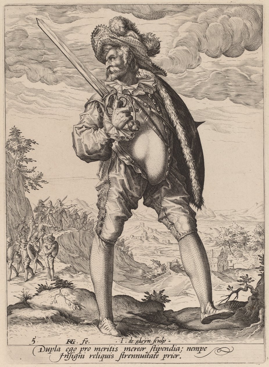 Standart Taşıyıcı by Jacques de Gheyn II after Hendrik Goltzius