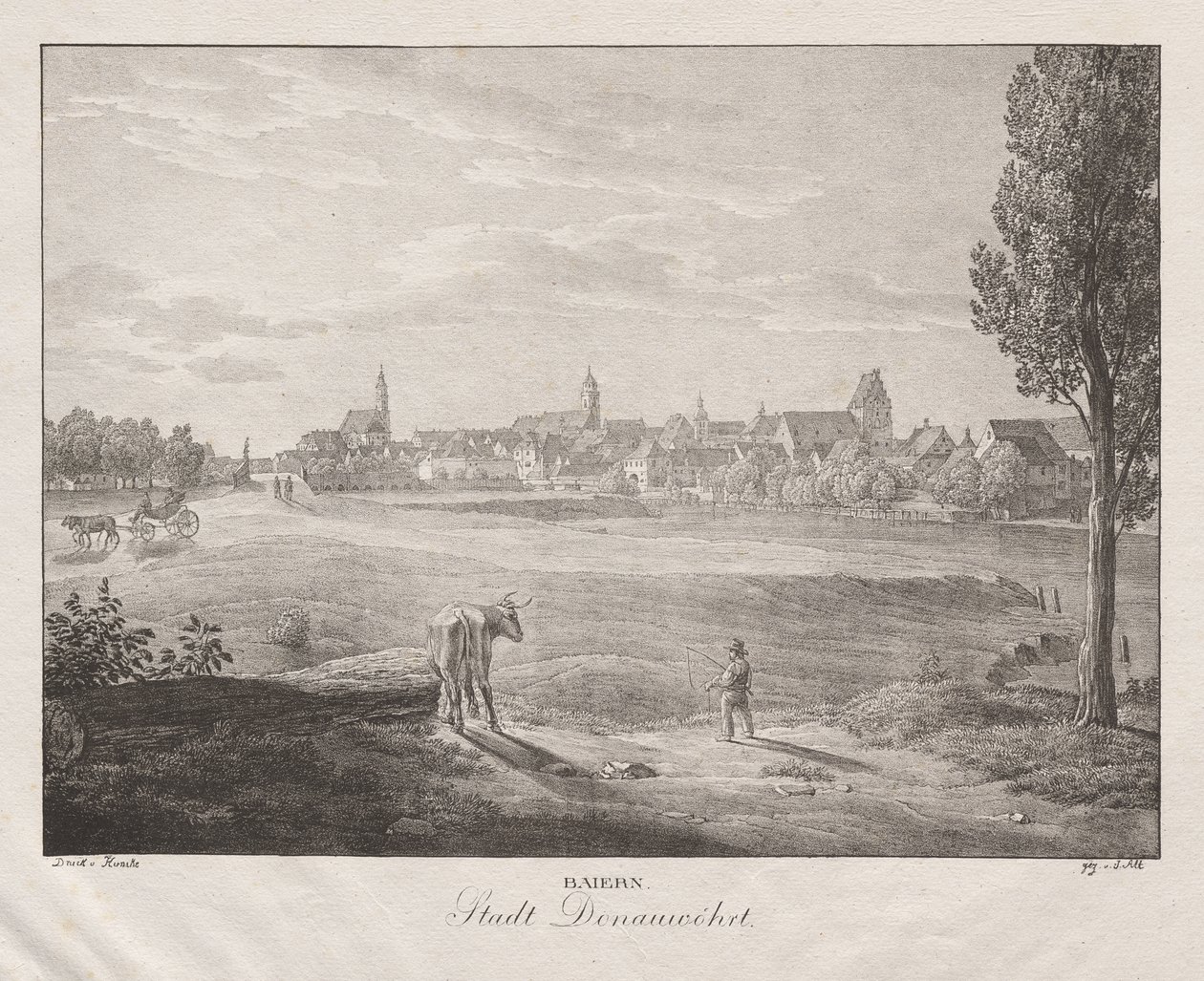 Bavyera, Donauwöhrt şehri by Jakob Alt