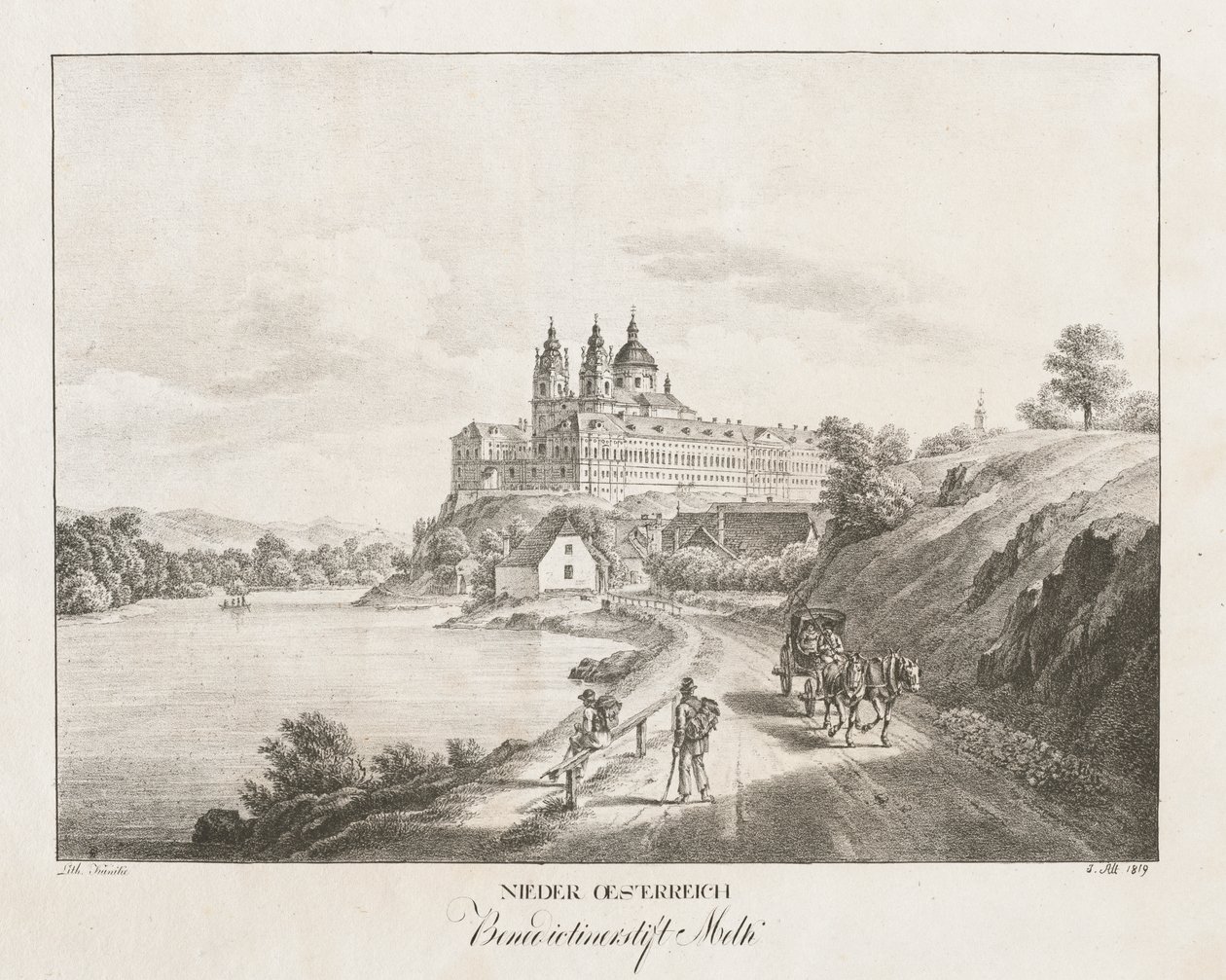 Aşağı Avusturya, Melk'teki Benedictine Manastırı by Jakob Alt