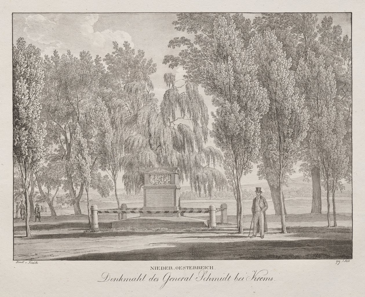 Aşağı Avusturya, General Schmidt'in Krems yakınlarındaki şükran yemeği by Jakob Alt
