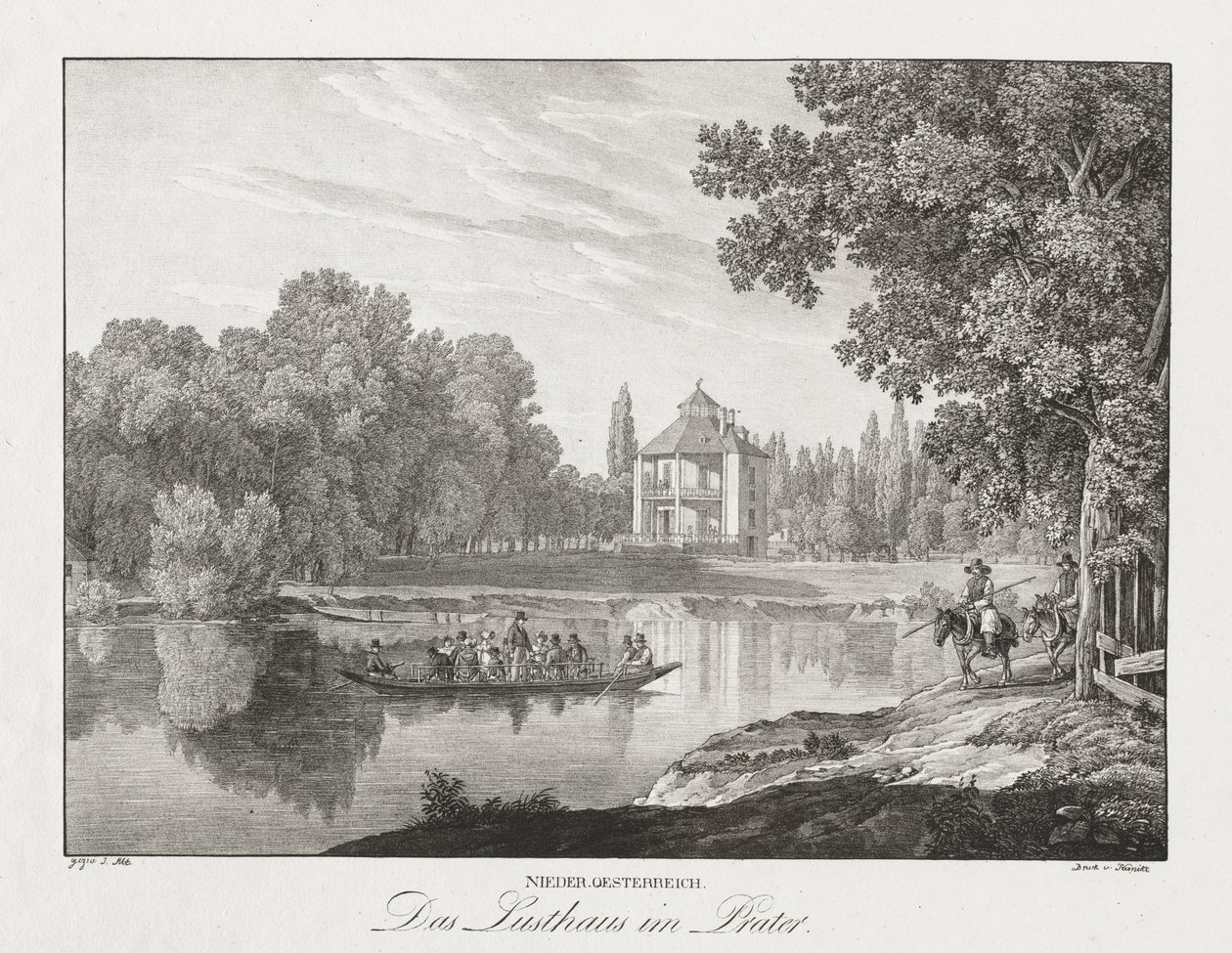 Aşağı Avusturya, Prater'deki Lusthaus by Jakob Alt