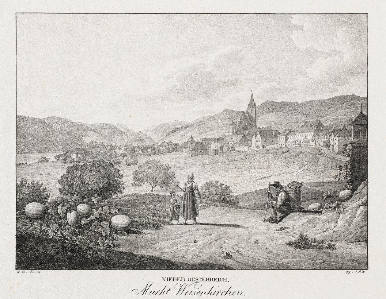 Aşağı Avusturya, Markt Weisenkirchen by Jakob Alt