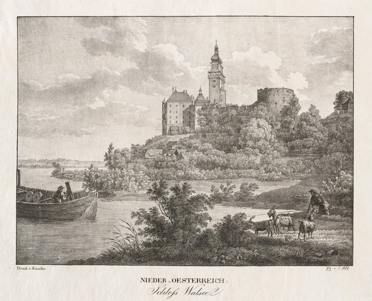 Aşağı Avusturya, Walseel Kalesi. by Jakob Alt