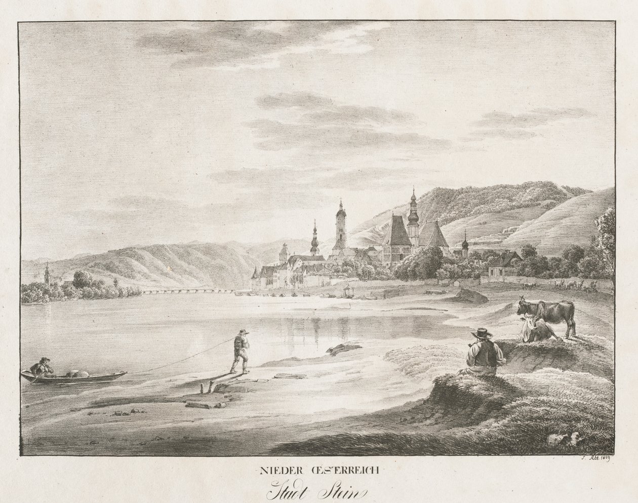 Aşağı Avusturya, Stein kasabası by Jakob Alt