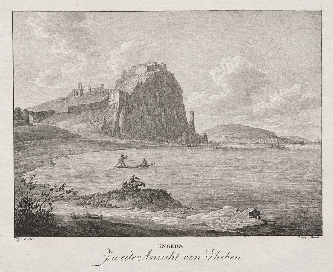 Ungern, Thebes'in ikinci görünümü by Jakob Alt