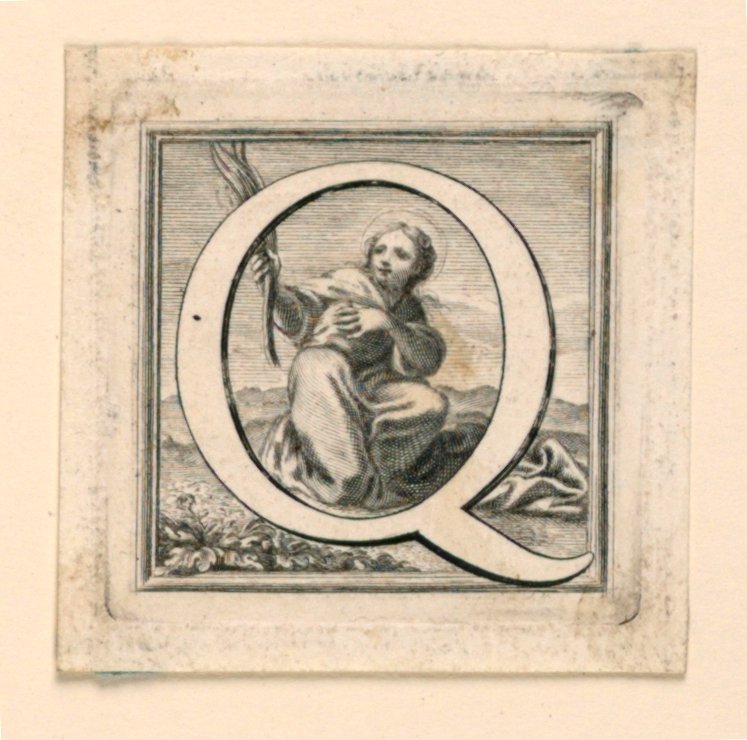 Süslü Büyük Harf Q by Jakob Frey