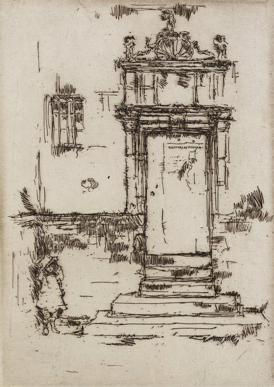 ಚಾಪೆಲ್ ಡೋರ್ವೇ, ಮಾಂಟ್ರೆಸರ್, 1888 ಟರ್ಕ್ by James Abbott McNeill Whistler