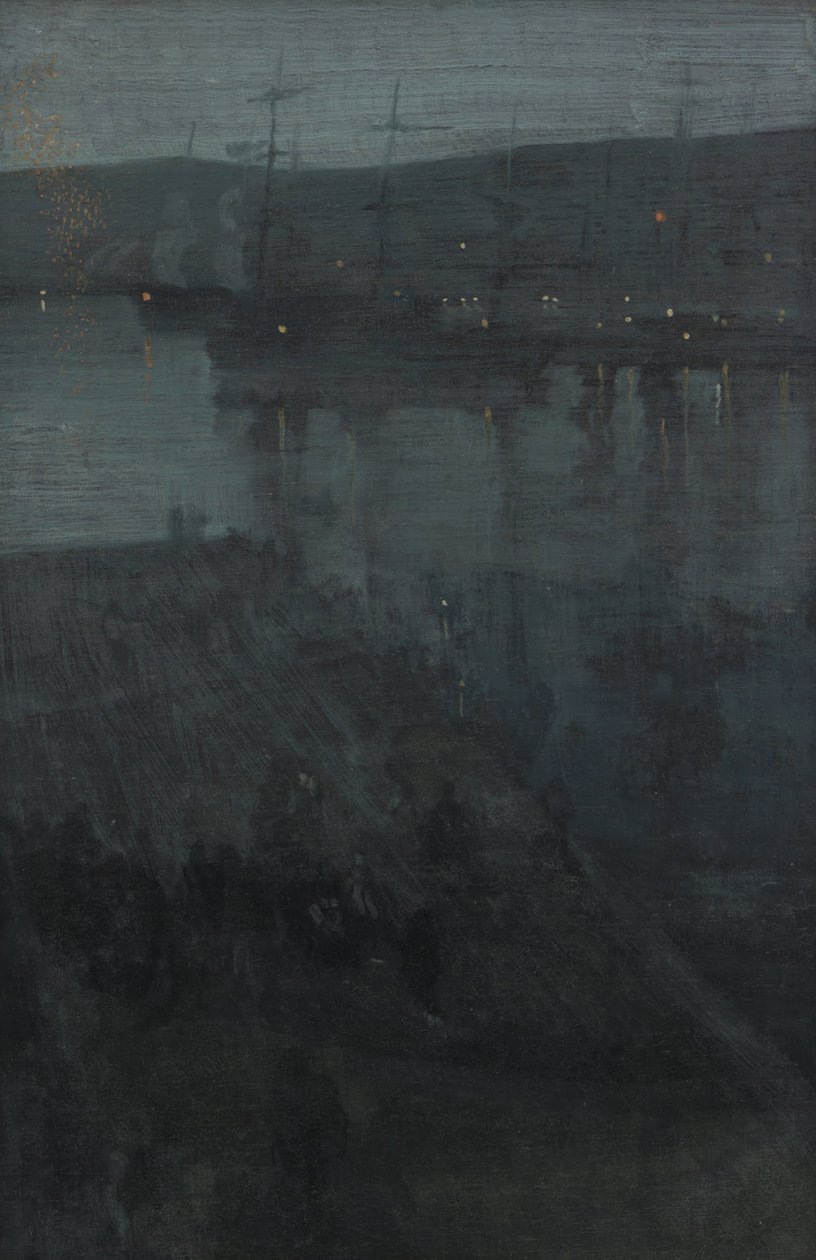 Mavi ve Altında Gece - Valparaiso by James Abbott McNeill Whistler