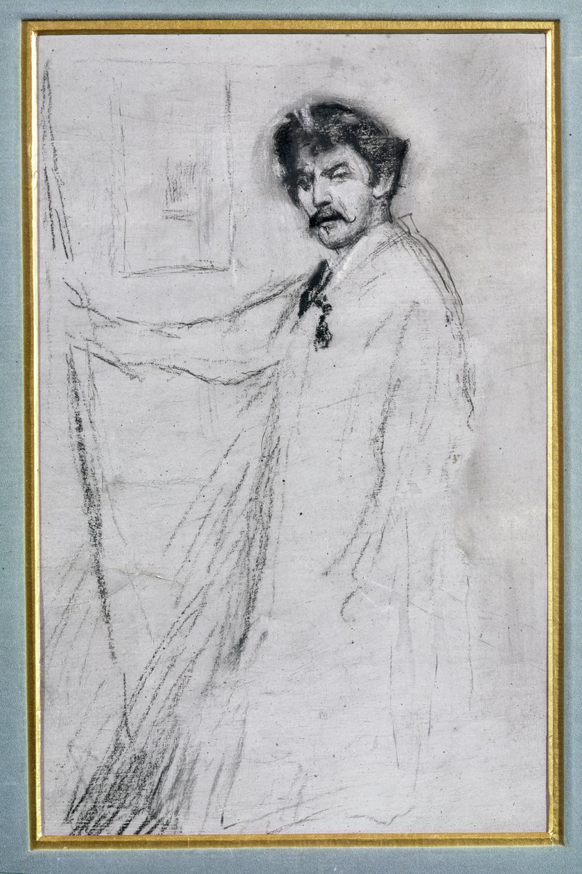 Otoportre (kağıt üzerinde karakalem) by James Abbott McNeill Whistler