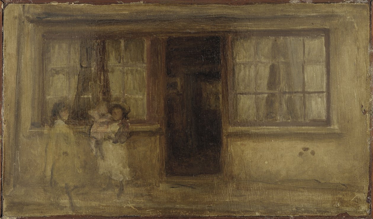 ದಿ ಲಿಟಲ್ ನರ್ಸ್, 1895 (ಮರದ ಫಲಕದ ಮೇಲೆ ಎಣ್ಣೆ) ಟರ್ಕ್ by James Abbott McNeill Whistler