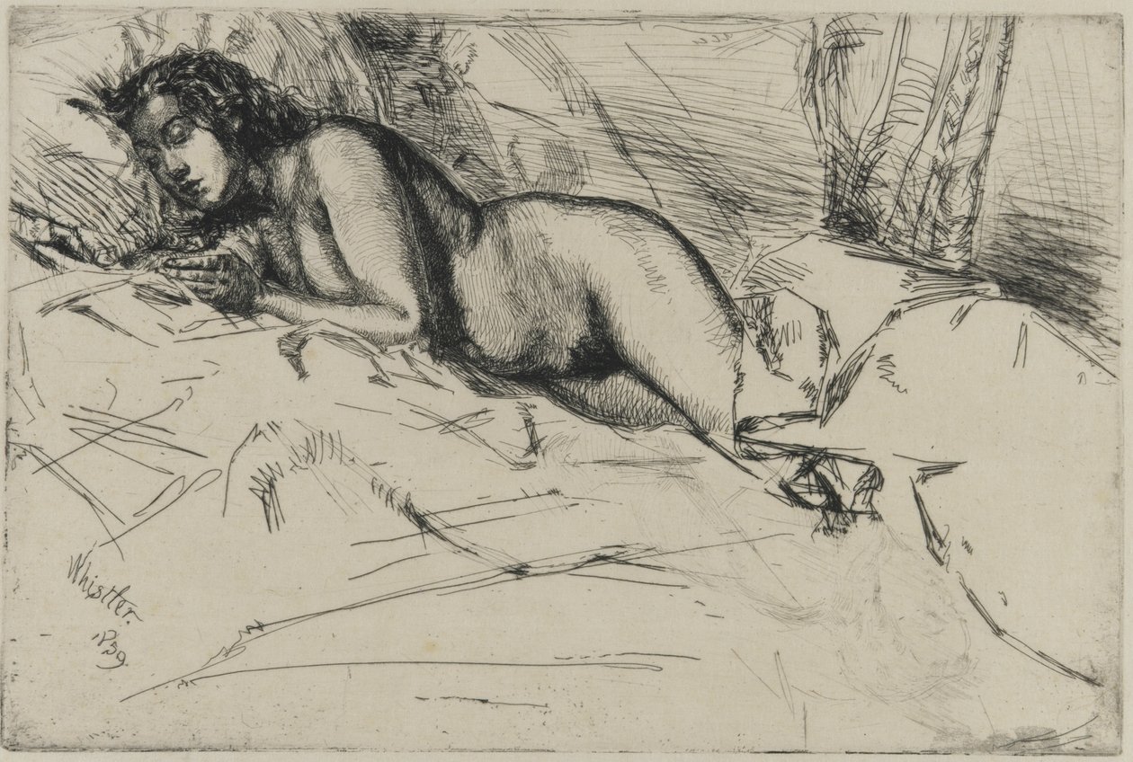 ಶುಕ್ರ, 1859 (ಕಾಗದದ ಮೇಲೆ ಕೆತ್ತನೆ) ಟರ್ಕಿ by James Abbott McNeill Whistler