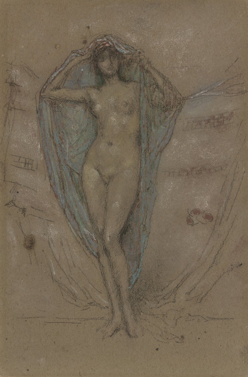 Venus Astart, 188890 (kahverengi kağıt üzerine tebeşir ve pastel) by James Abbott McNeill Whistler