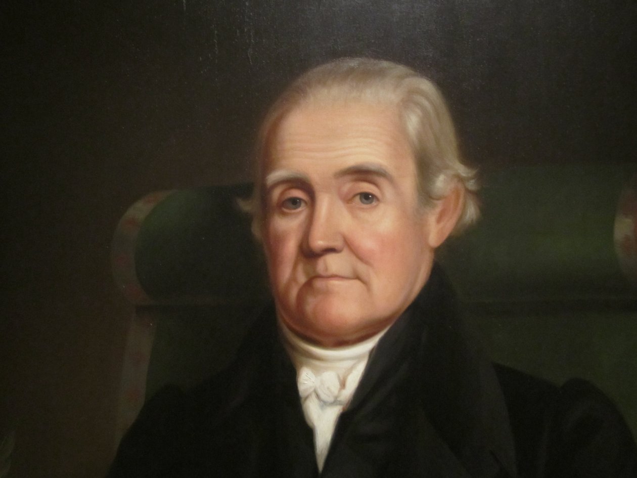 Noah Webster portresinin detayı by James Herring