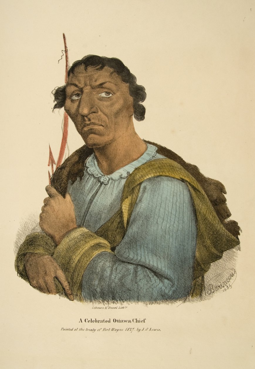 Ünlü bir Ottawa Şefi by James Otto Lewis