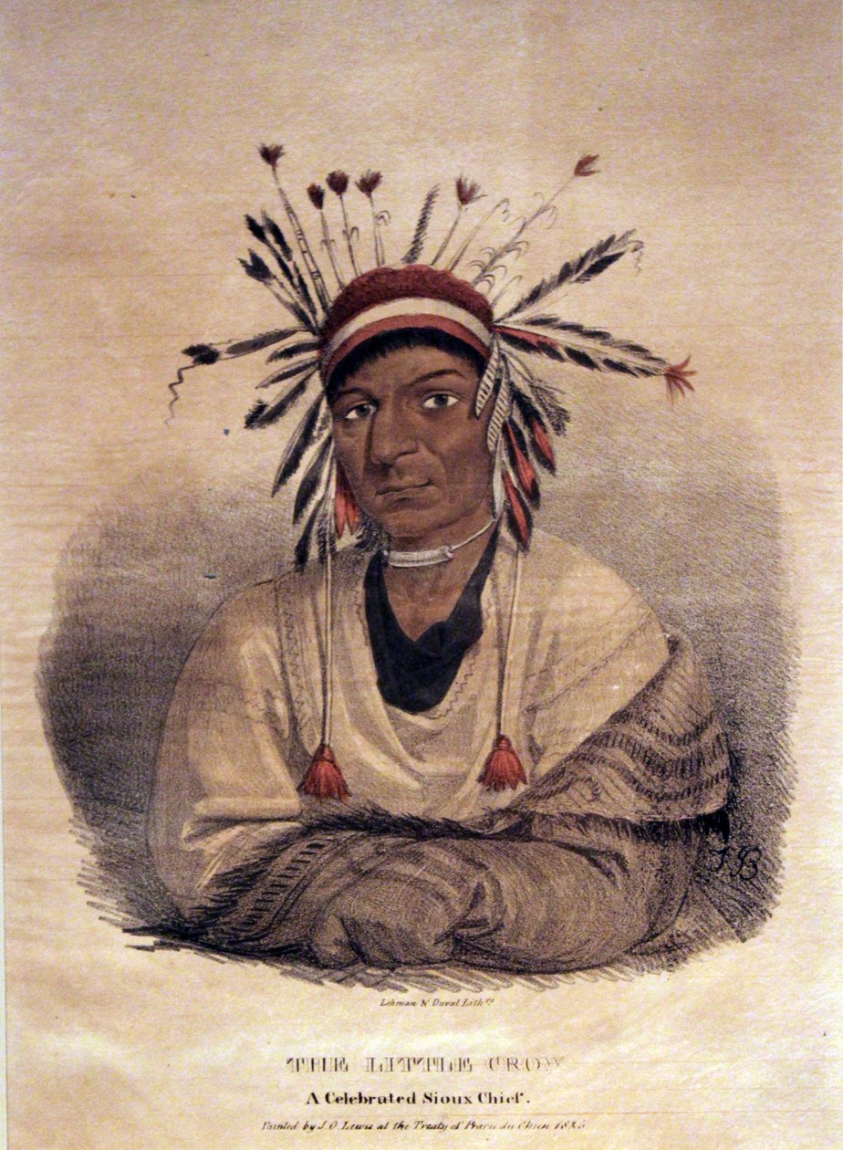 Küçük Karga, ünlü bir Sioux Şefi by James Otto Lewis