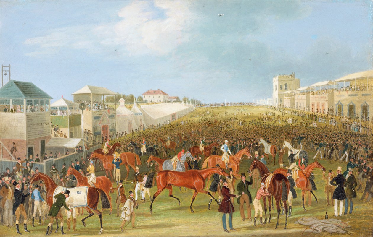 Epsom Races: The Race Over  by James Pollard