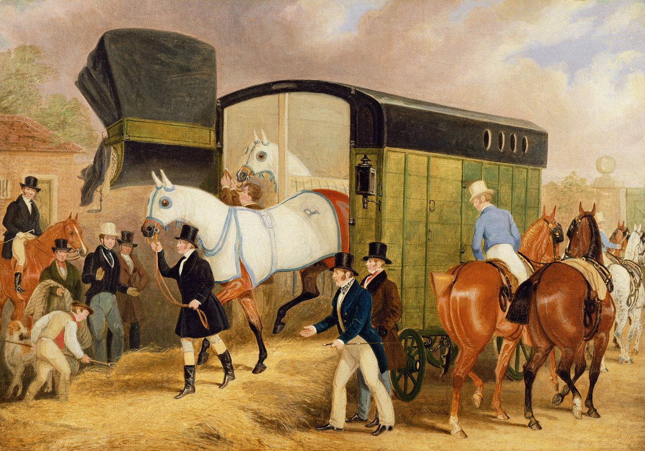 Derby Evcil Hayvanlar: Geliş, 1842 by James Pollard
