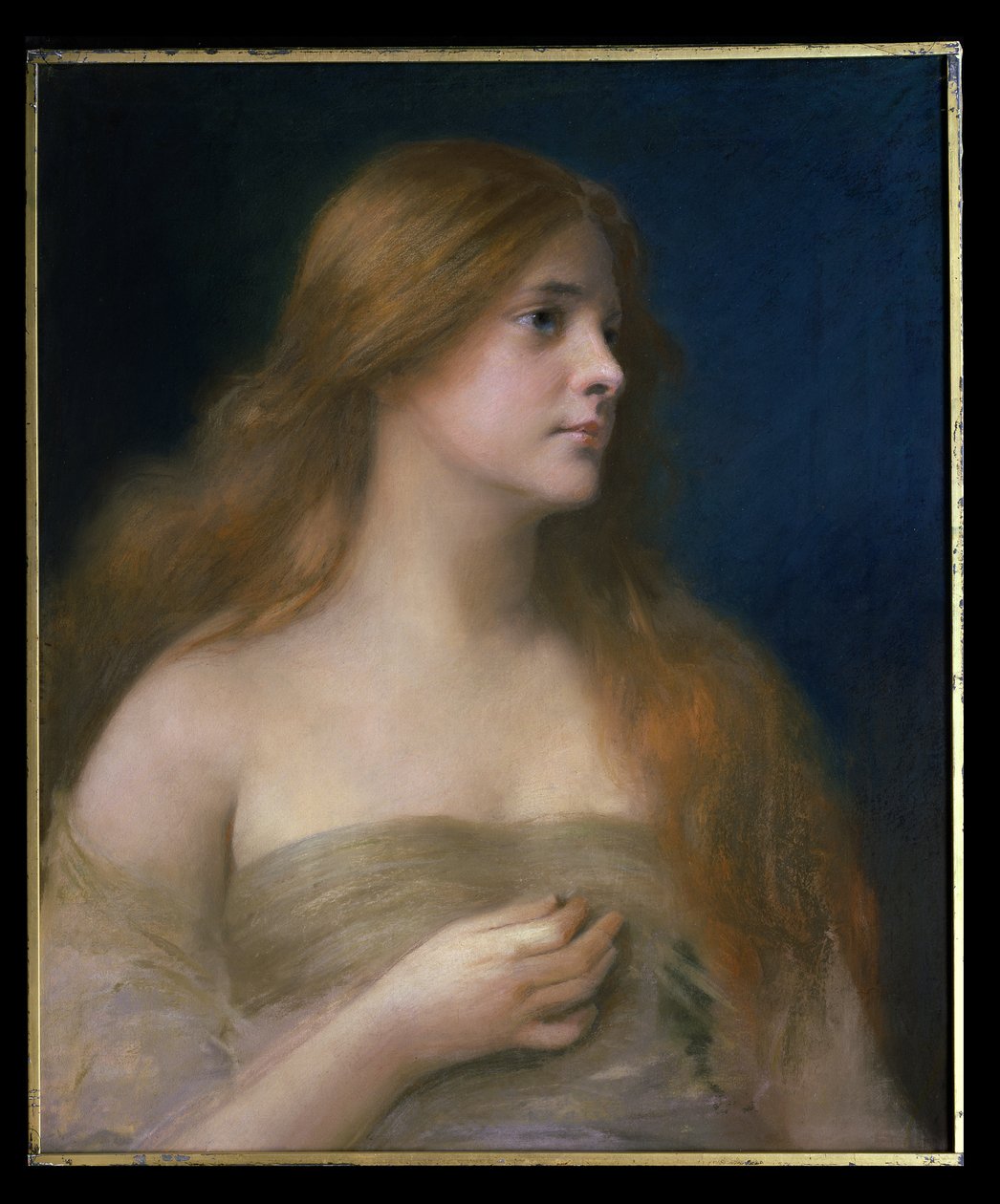 Lilith (kağıt üzerinde pastel) by James Wells Champney