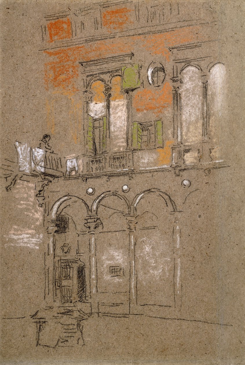 Venedik Avlusu, by James Abbott McNeill Whistler