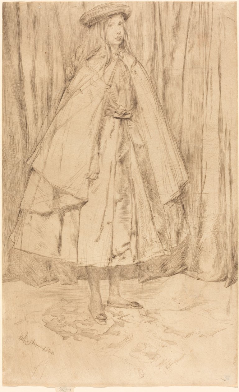Annie Haden, 1860. by James Abbott McNeill Whistler