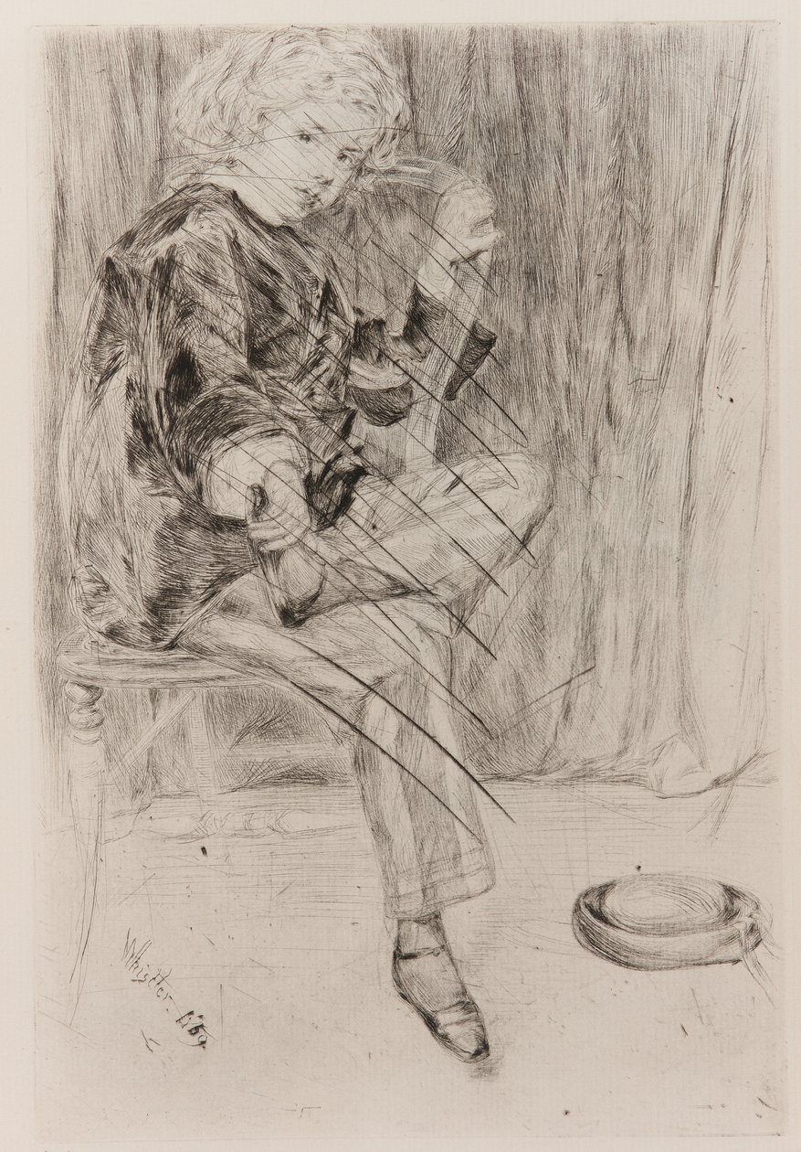 Arthur Haden, 1859. by James Abbott McNeill Whistler
