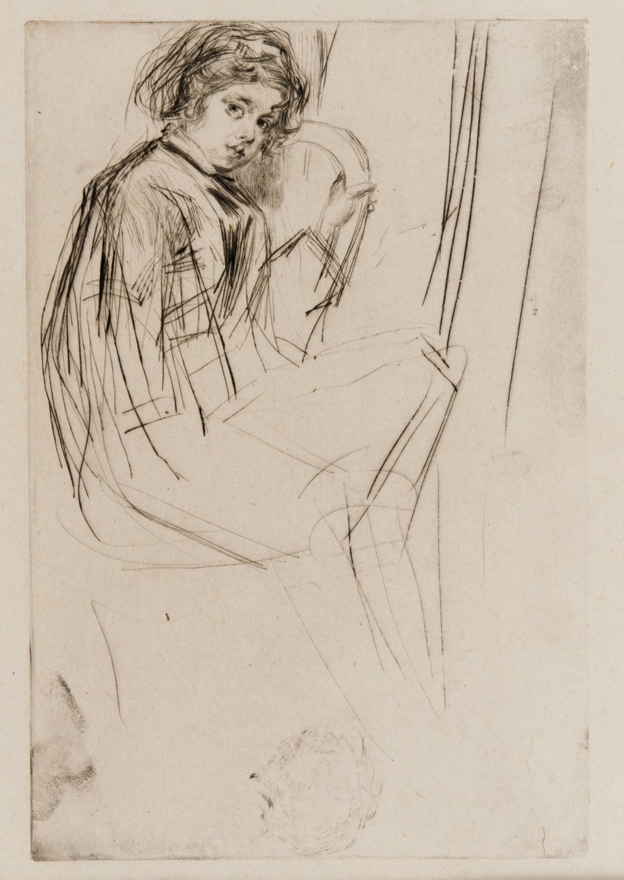 Arthur Haden, 1859. by James Abbott McNeill Whistler