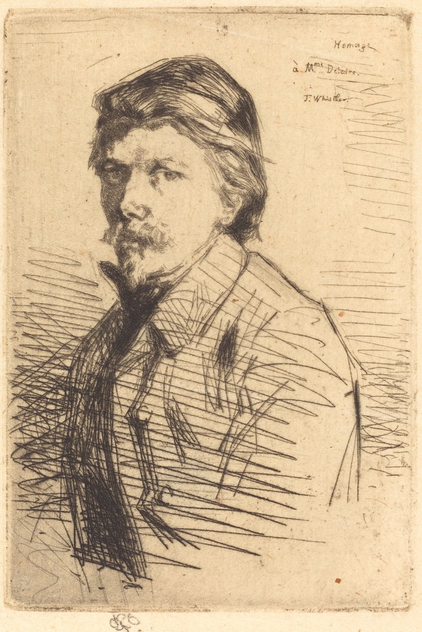 Ağustos Delatre, 1858. by James Abbott McNeill Whistler